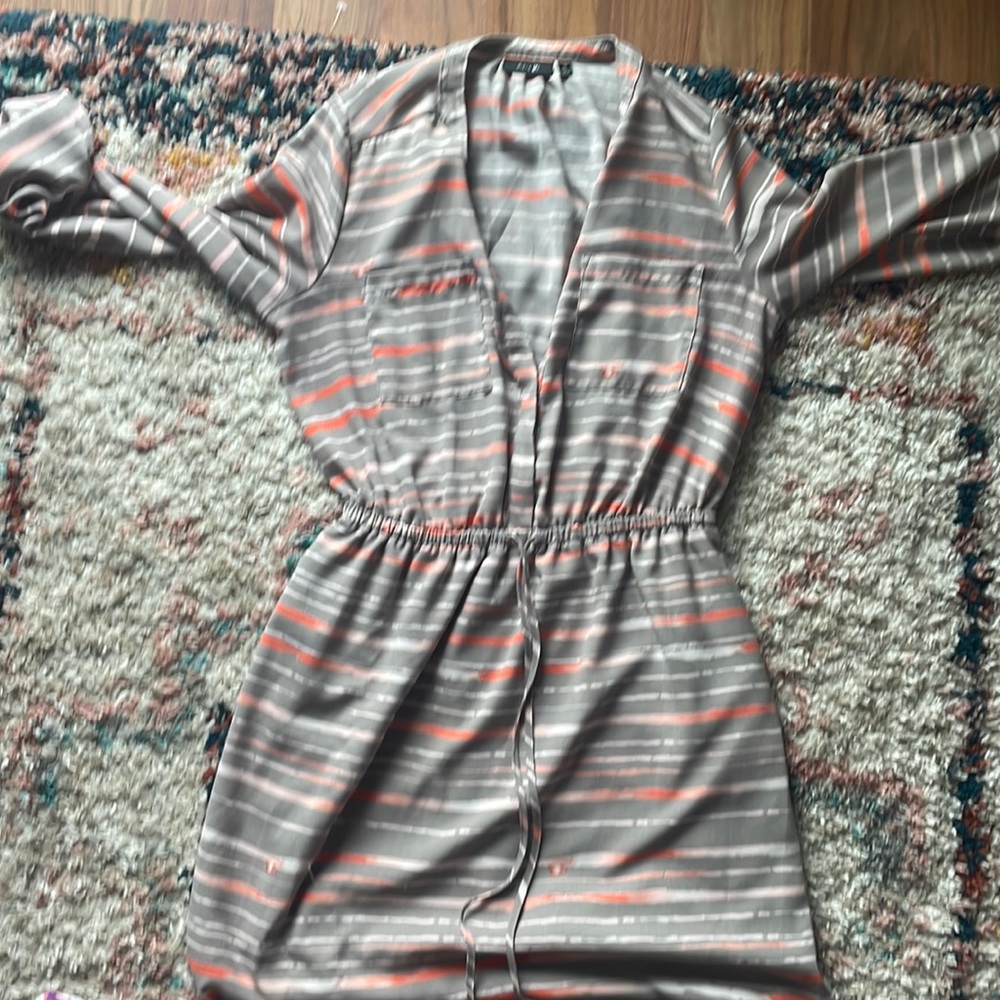APT 9 Grey and Coral Dress
